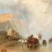 Coastal Scene, Fishermen Unloading Their Catch